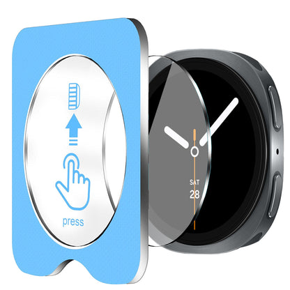 Samsung Galaxy Watch 9 44mm Glass Screen Protector Alignment Kit by SwiftShield (2 Pack - Clear)