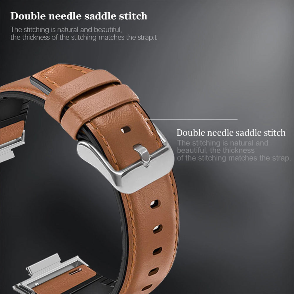 Leather-PU Hybrid Strap for Samsung Galaxy Watch 8 (40mm)