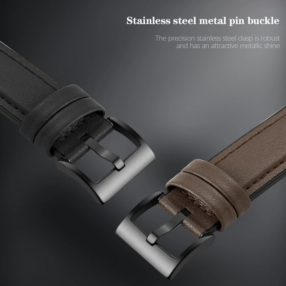 Leather-PU Hybrid Strap for Samsung Galaxy Watch 8 (40mm)