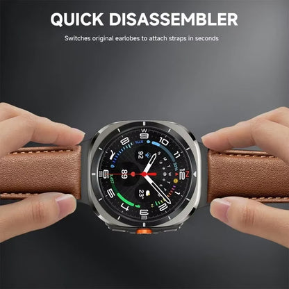 Leather-PU Hybrid Strap for Samsung Galaxy Watch 8 (40mm)