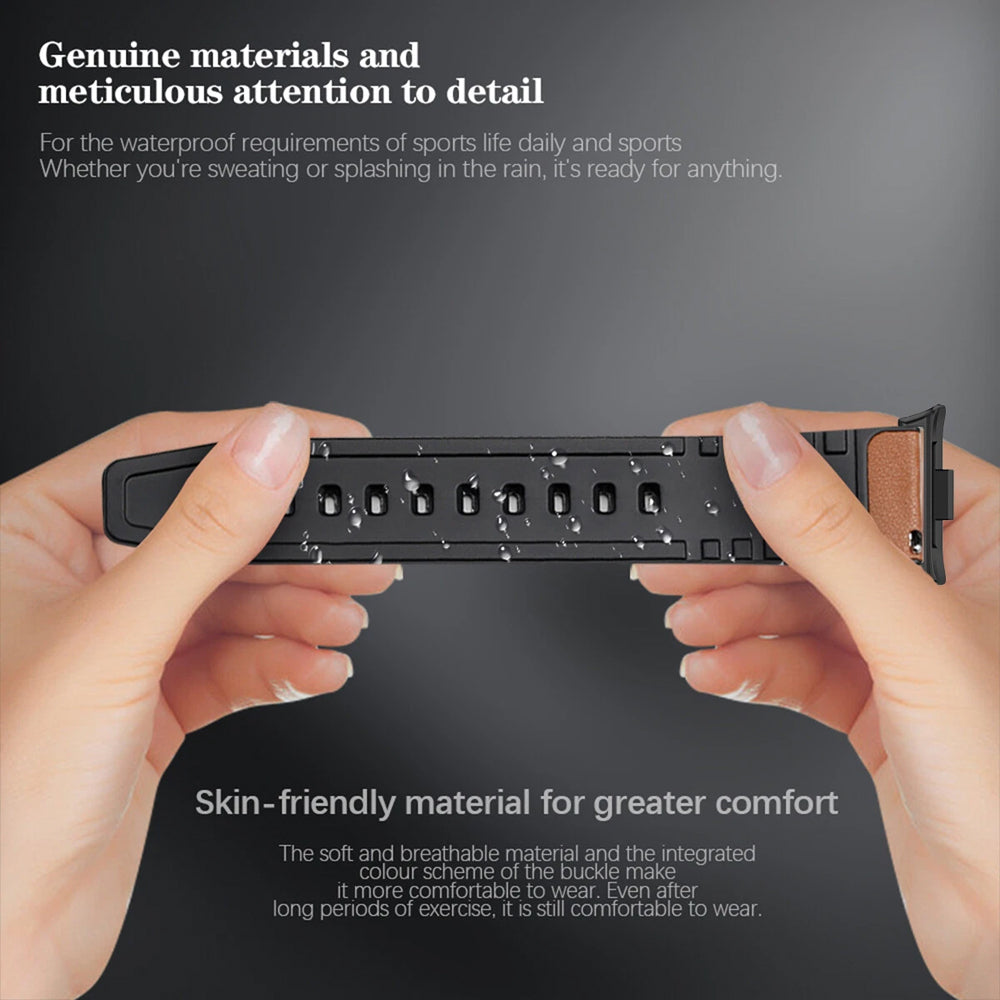 Leather-PU Hybrid Strap for Samsung Galaxy Watch 8 (40mm)