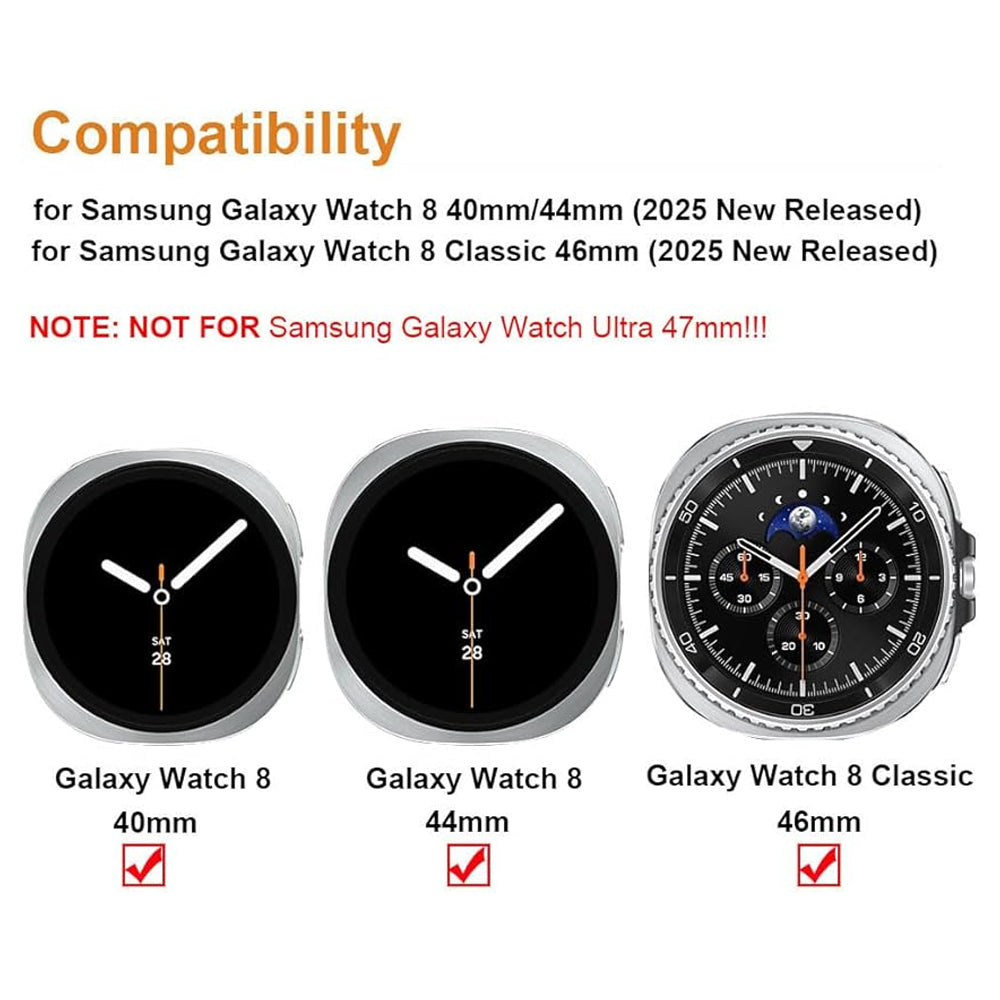 Nylon Velcro Strap for Samsung Galaxy Watch 8 (40mm)