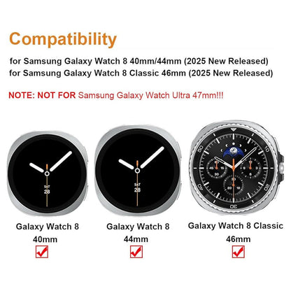 Nylon Velcro Strap for Samsung Galaxy Watch 8 (40mm)