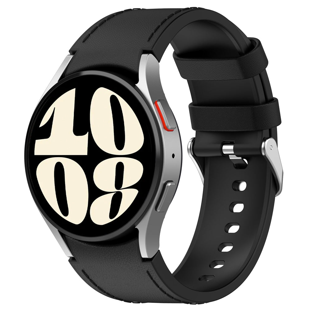 Leather Hybrid No Gap Strap for Samsung Galaxy Watch 6