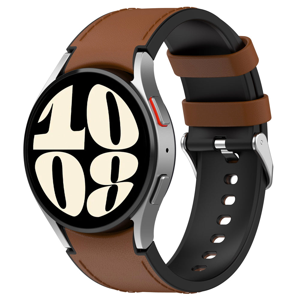 Leather Hybrid No Gap Strap for Samsung Galaxy Watch FE