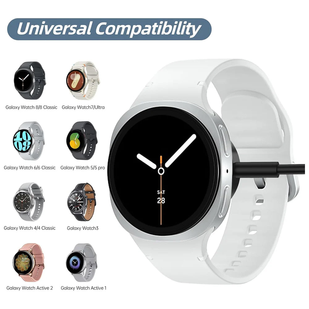 Fast Charger USB-C Metal Dock With 25W Wall Charger for Samsung Galaxy Watch