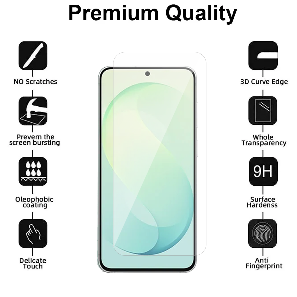 Samsung Galaxy S26 FE Glass Screen Protector Case Friendly