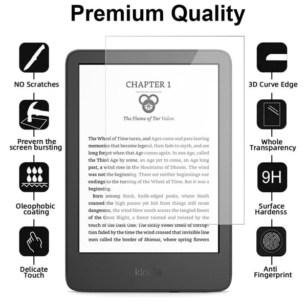 Glass Screen Protector for Kindle Paperwhite 2022