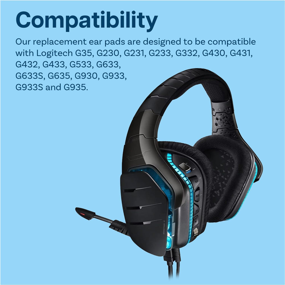 Earphone Pad Replacements for Logitech G930