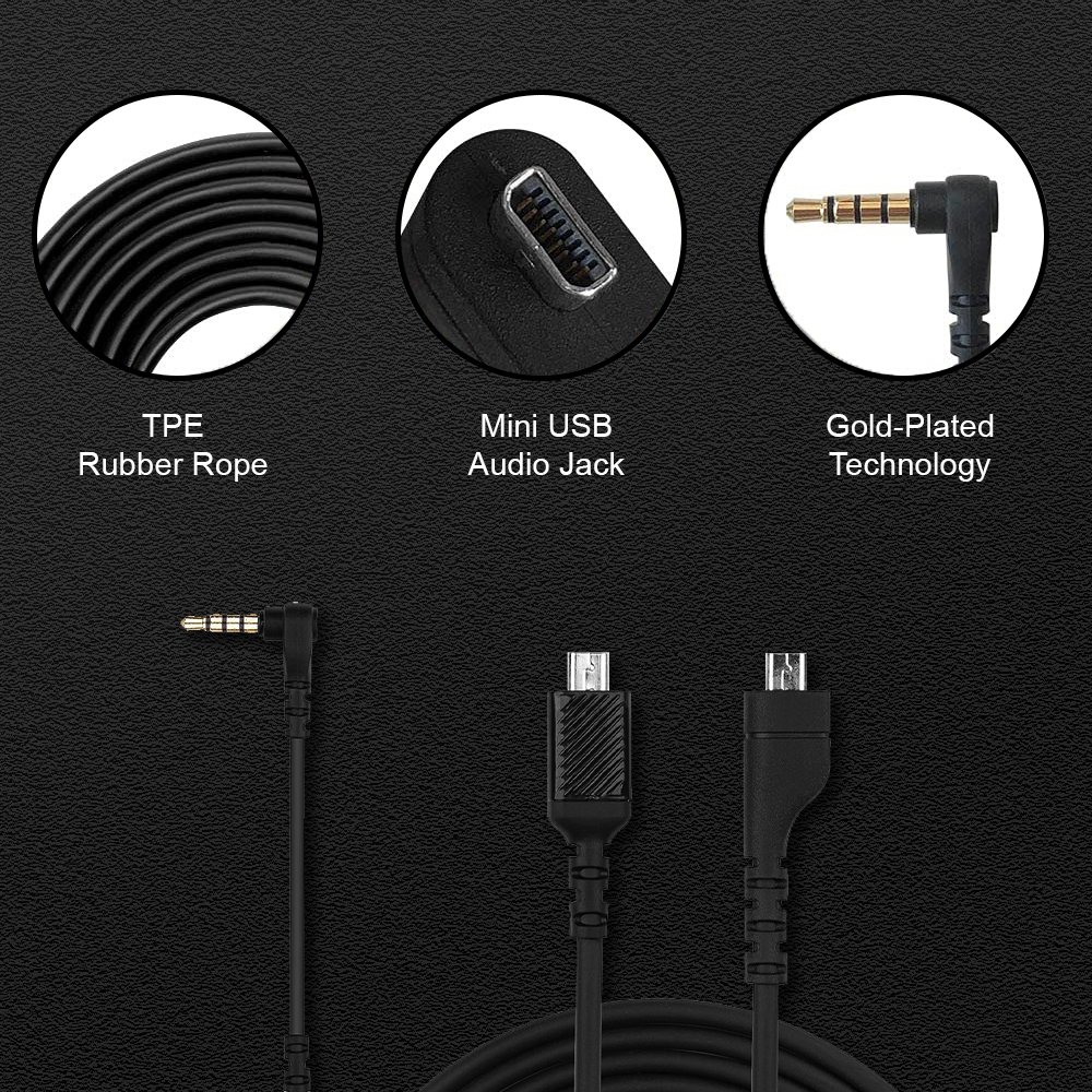 Replacement Charging & Audio Cable for SteelSeries Arctis 7