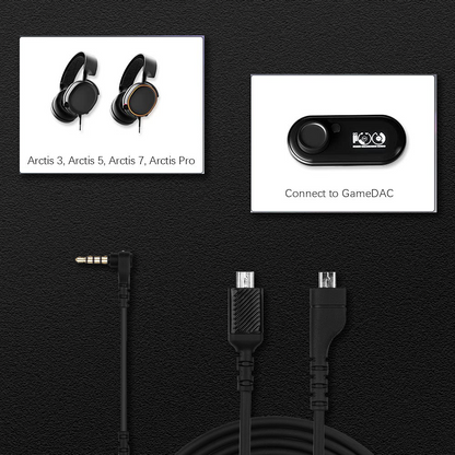 Replacement Charging & Audio Cable for SteelSeries Arctis 7