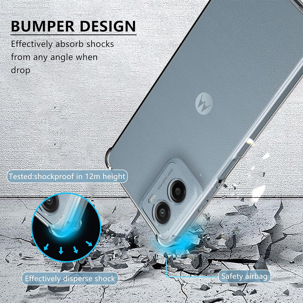 Bumper Clear Case for Motorola Moto G15