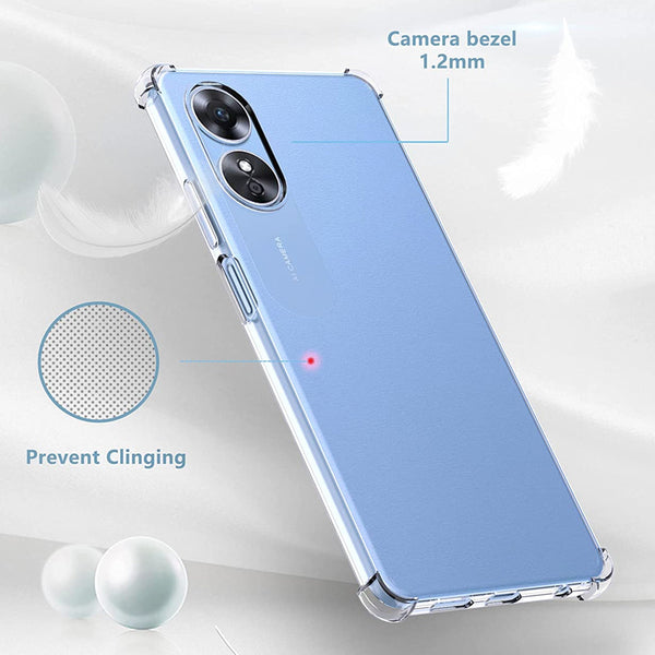 Bumper Hard Clear Case for OPPO A78 4G