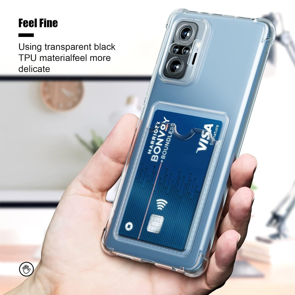 Clear Card Wallet Case for OPPO A40 4G