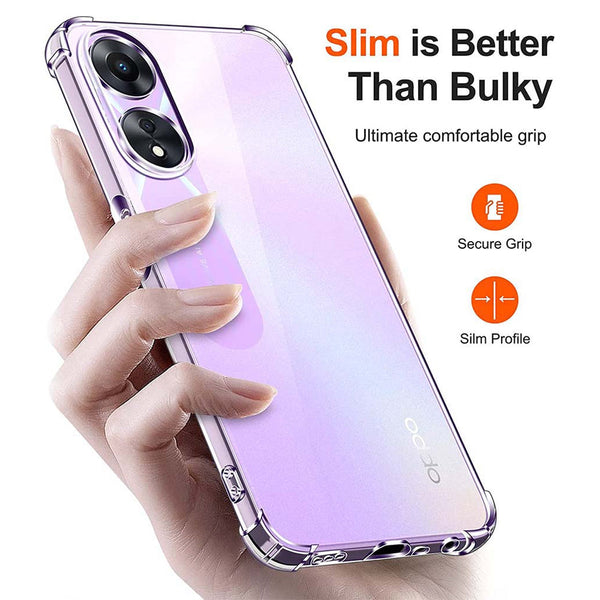Clear Bumper Case for OPPO A78 4G