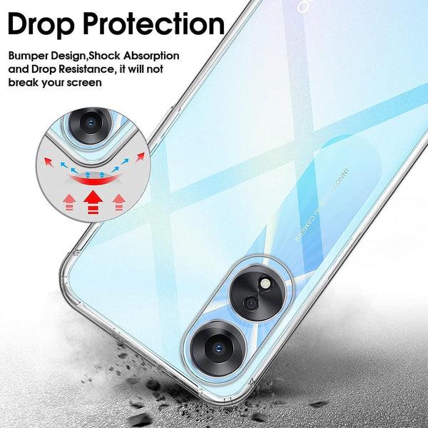 Clear Gel Case for OPPO A78 4G