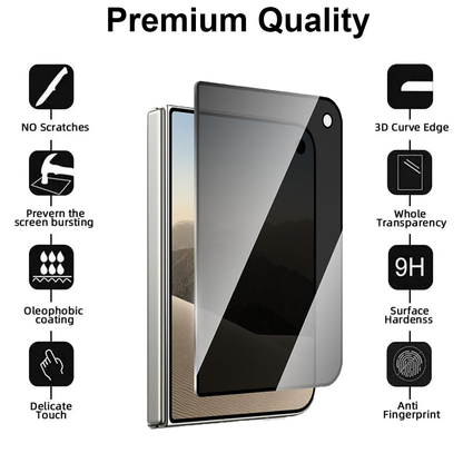 Privacy Glass Front Cover Screen Protector for iPhone Duo