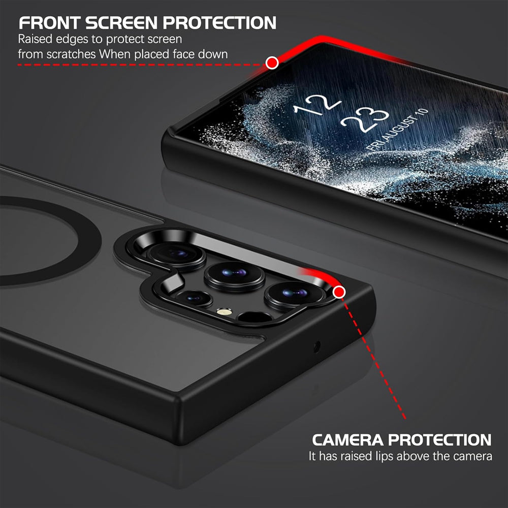 Matte Magnetic Case for Samsung Galaxy S22 Ultra