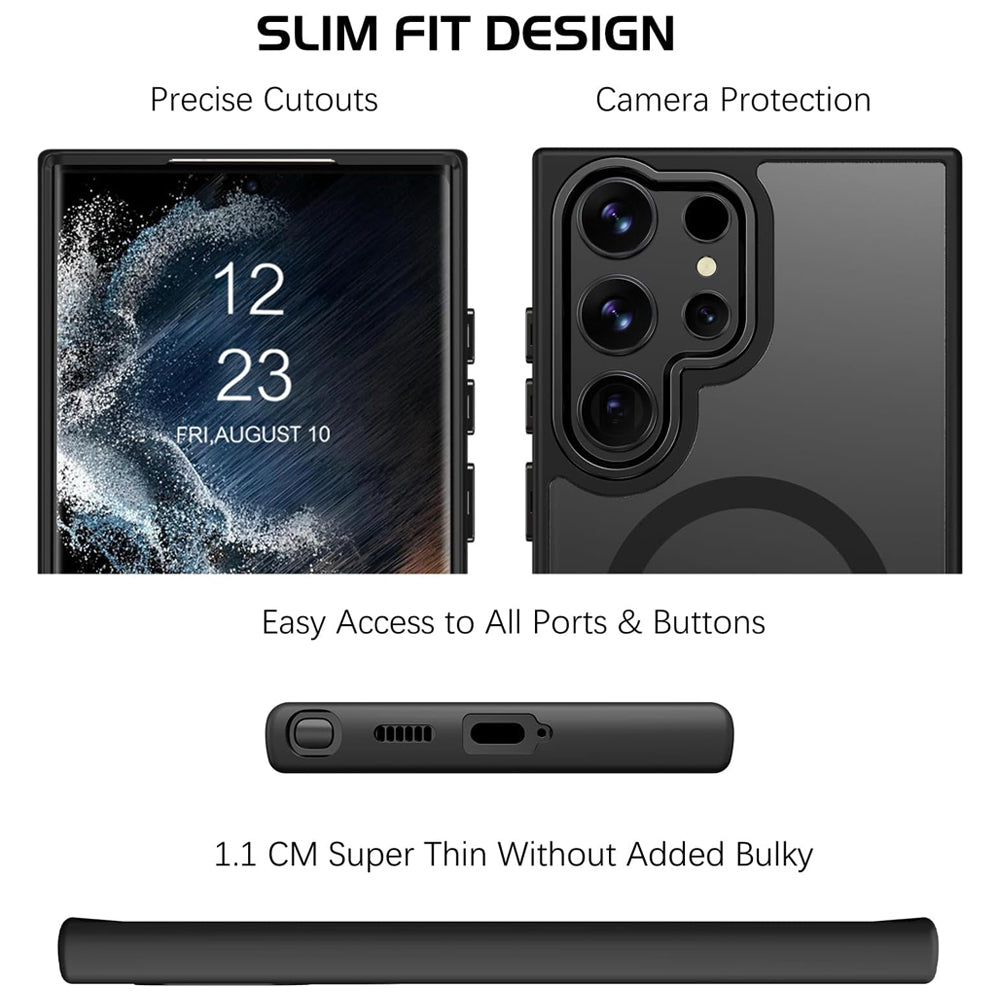 Matte Magnetic Case for Samsung Galaxy S22 Ultra