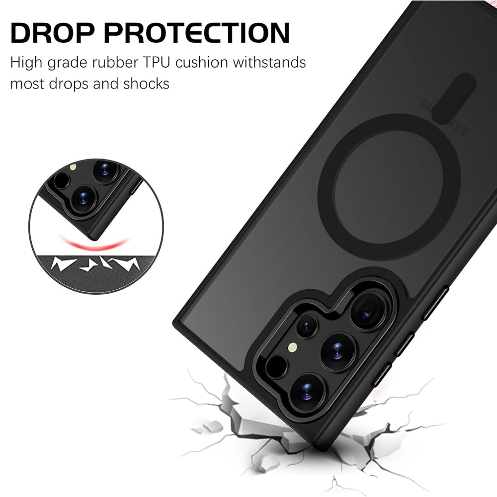 Matte Magnetic Case for Samsung Galaxy S22 Ultra