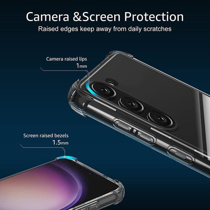 Bumper Hard Clear Case for Samsung Galaxy S24 Plus