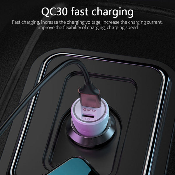 Fast Car charger USB-A + USB-C port