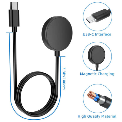 Fast Charger USB-C Dock with Stand Holder for Samsung Galaxy Watch FE