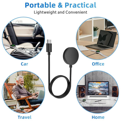 Fast Charger USB-C Dock with Stand Holder for Samsung Galaxy Watch FE