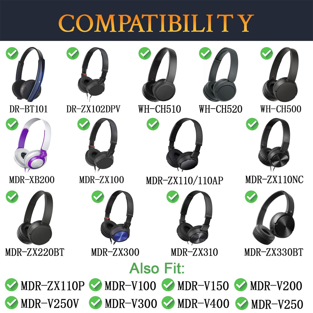 Earphone Pad Replacements for Sony MDR-V100