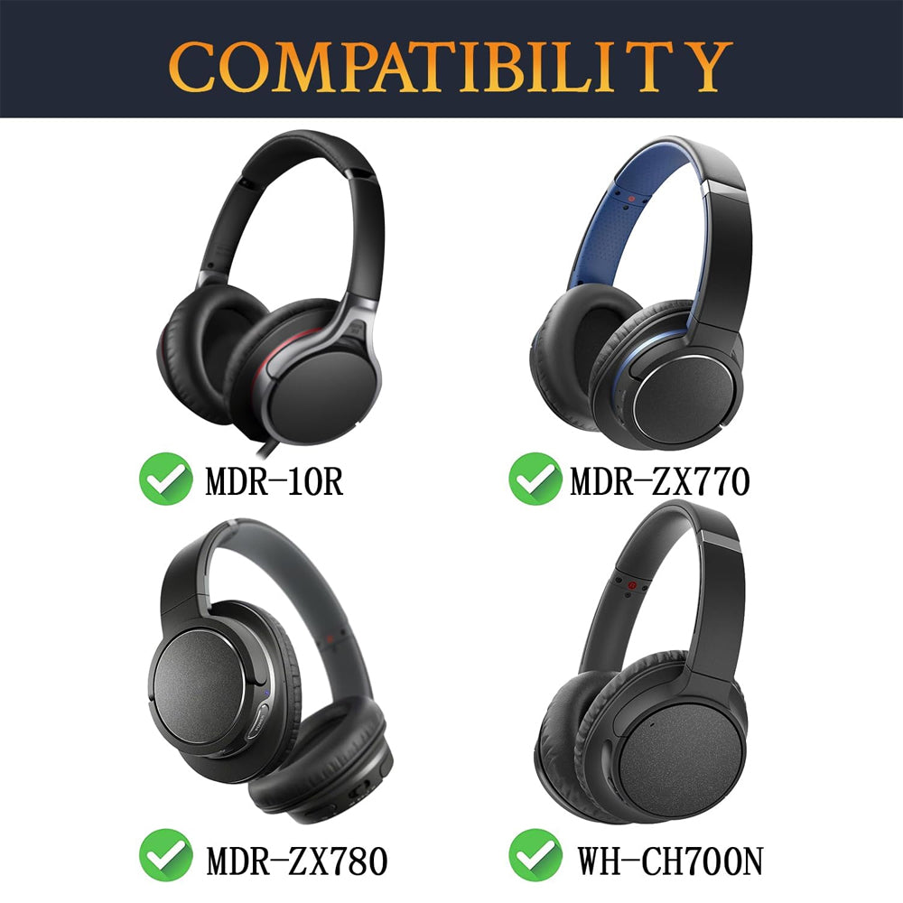 Earphone Pad Replacements for Sony MDR-ZX770BN