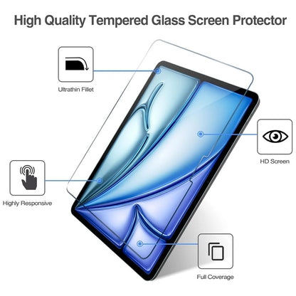 iPad Air 13" M2 Tempered Glass Screen Protector [2-Pack] with Easy Alignment Frame – Clear, Premium by SwiftShield