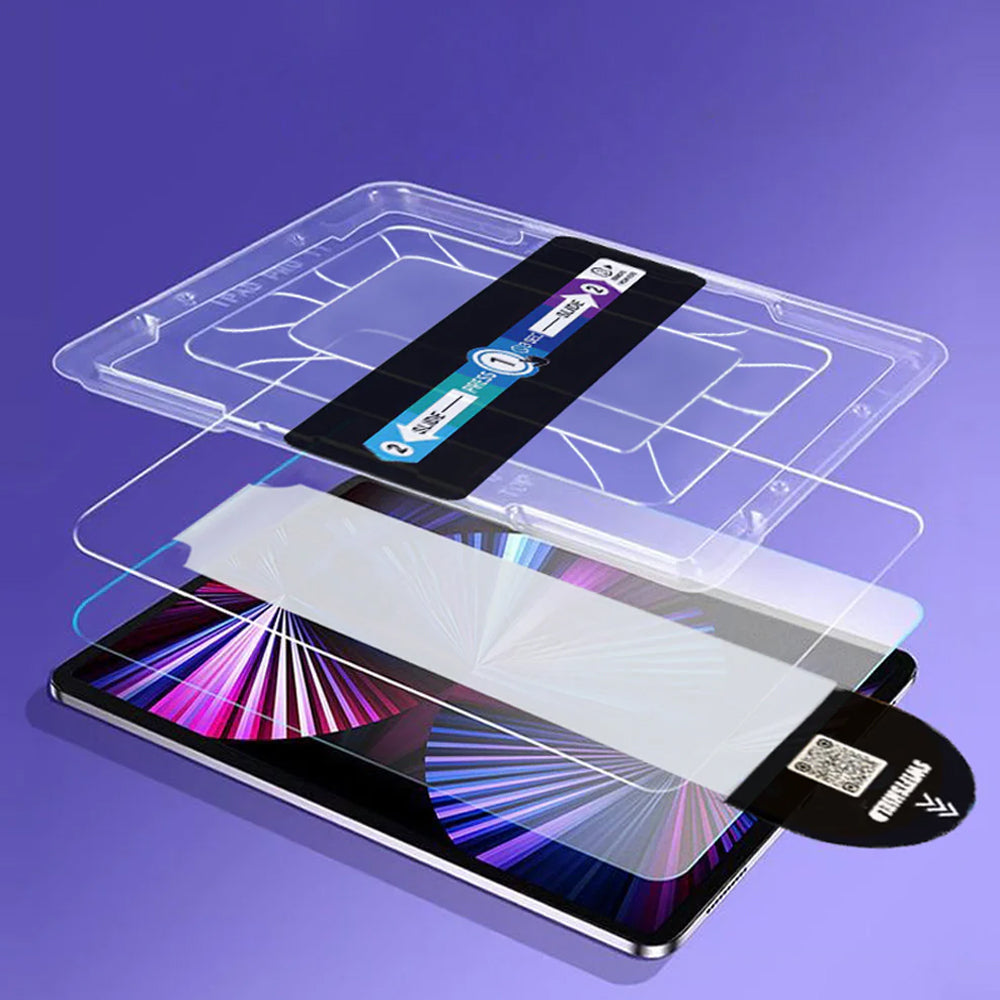 iPad Air 11" M2 Tempered Glass Screen Protector [2-Pack] with Easy Alignment Frame – Clear, Premium by SwiftShield