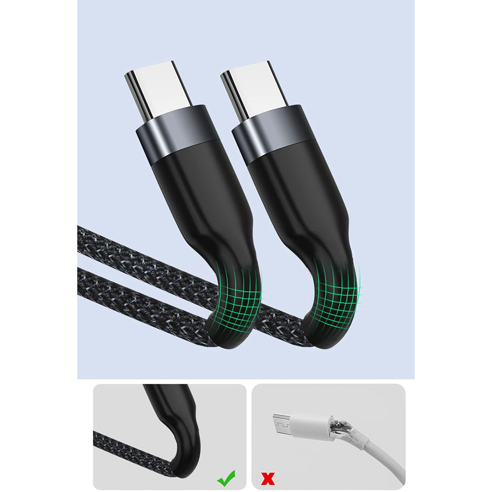 Type C to USB Type C cable Nylon (2m)