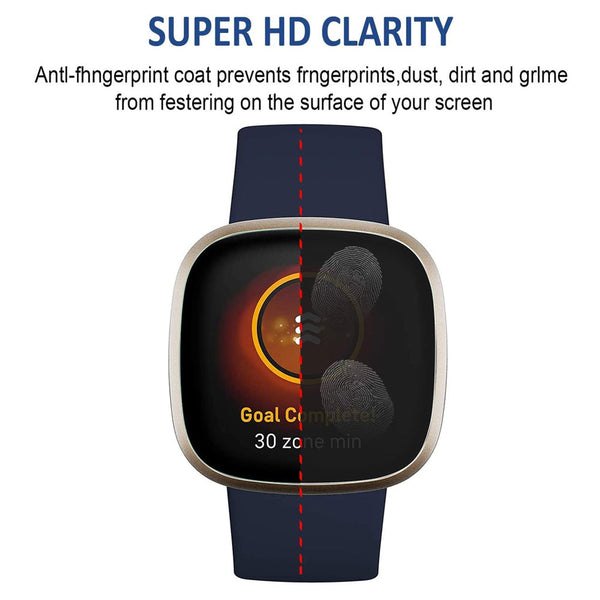 Nano Film Screen Protector for Fitbit Versa 3/Sense - Clear 2 pack