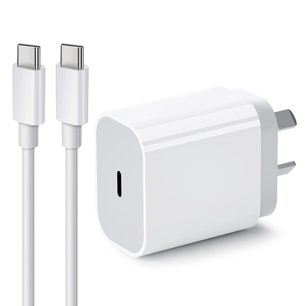 20W Fast Wall Charger with USB-C to USB-C cable