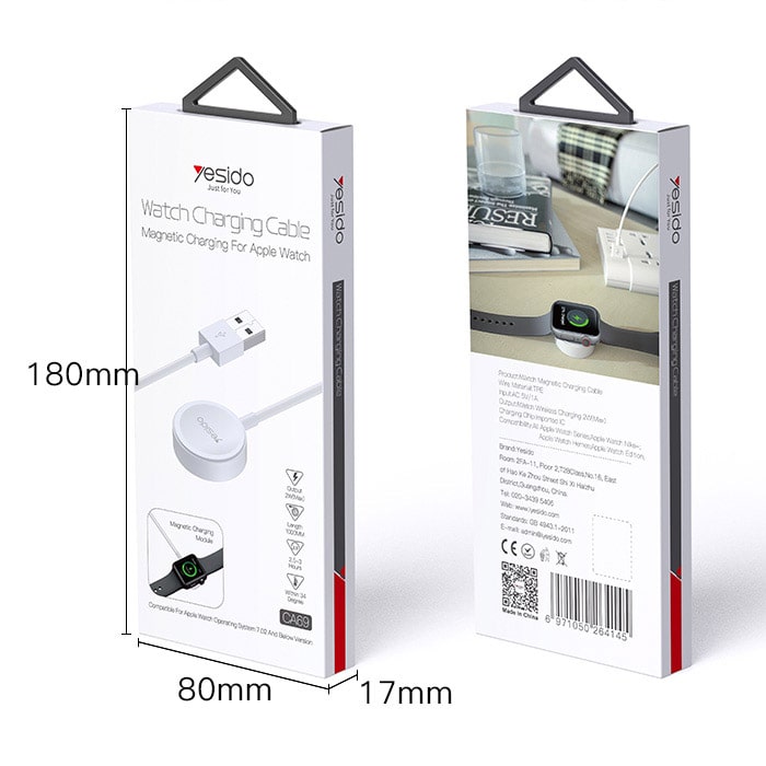 Yesido charger for apple watch - White