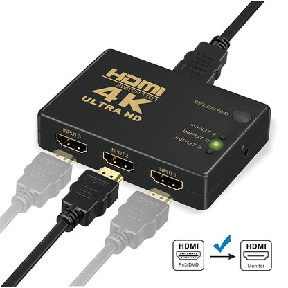 hdmi switch splitter - 3 in 1