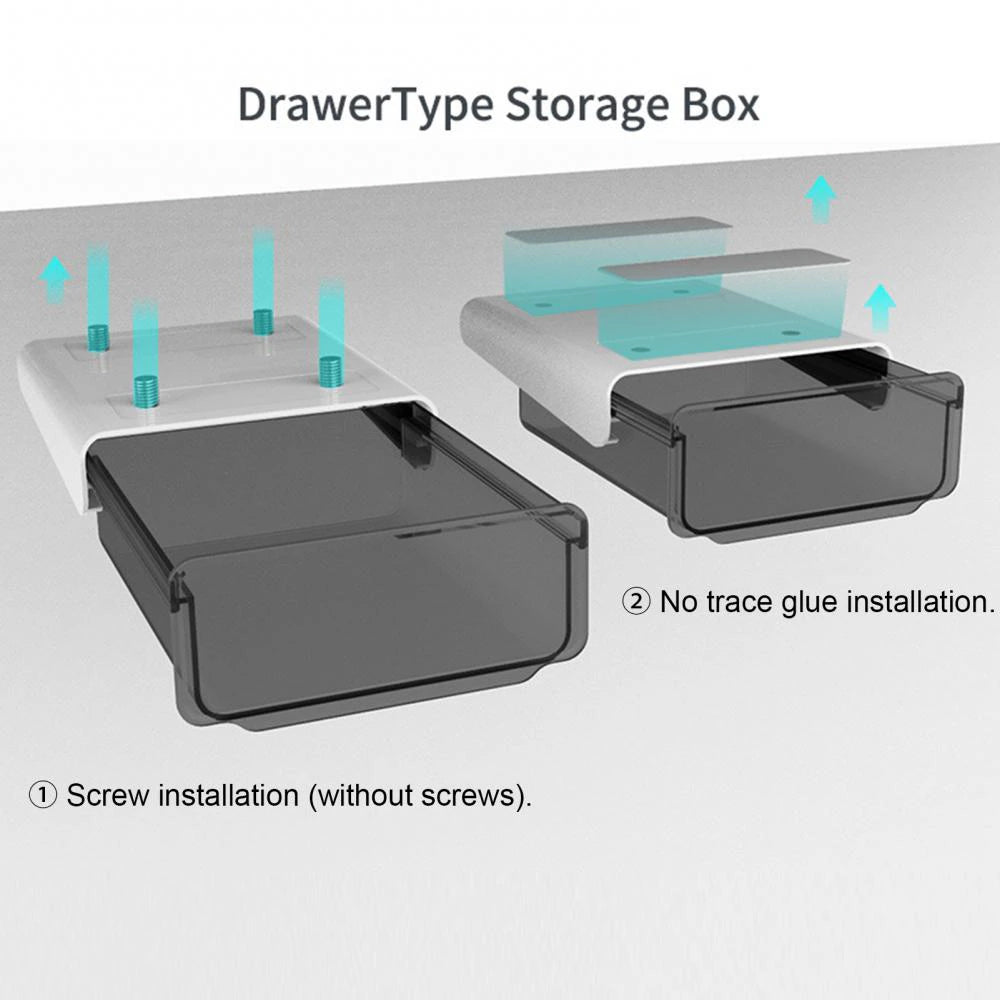 Under Desk Drawer Self Mount - Large