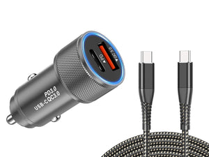 iPhone 15 Fast Car Charger USB-C 18W with USB-C cable