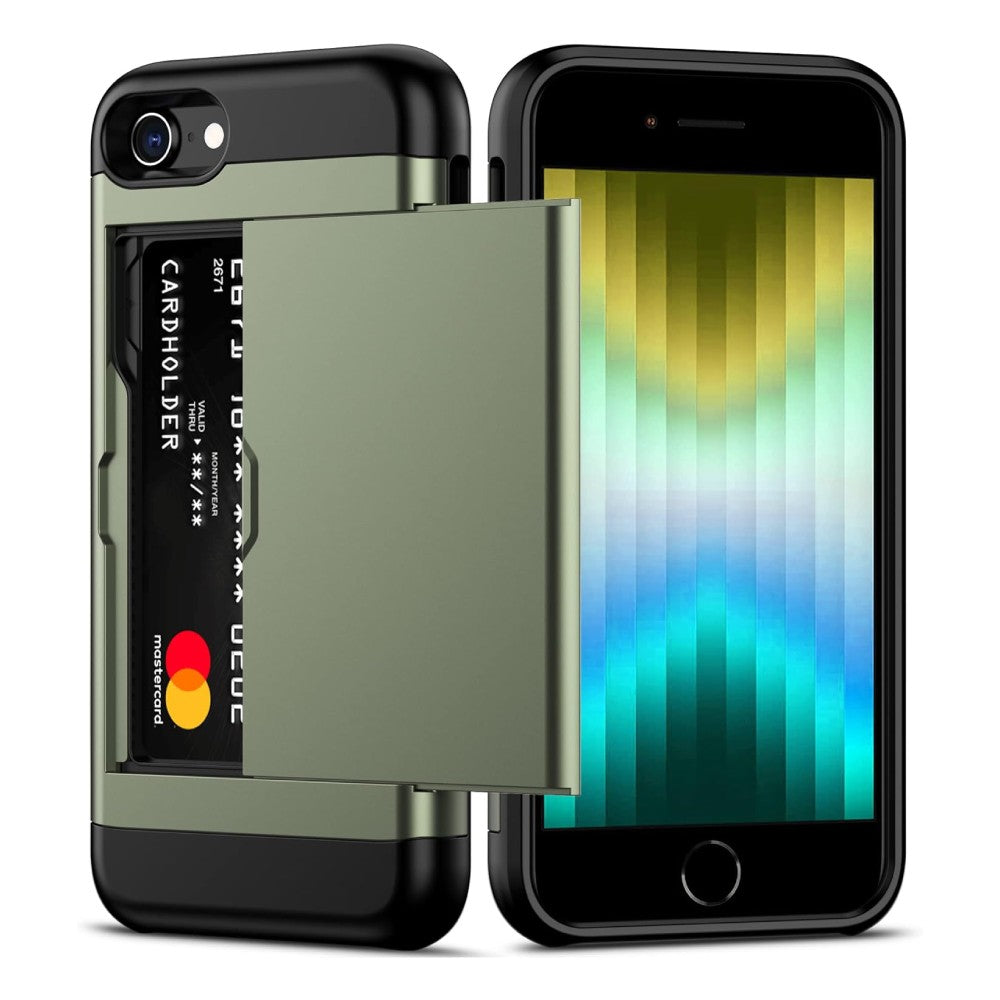 Heavy-Duty Card Holder Cover for iPhone 8