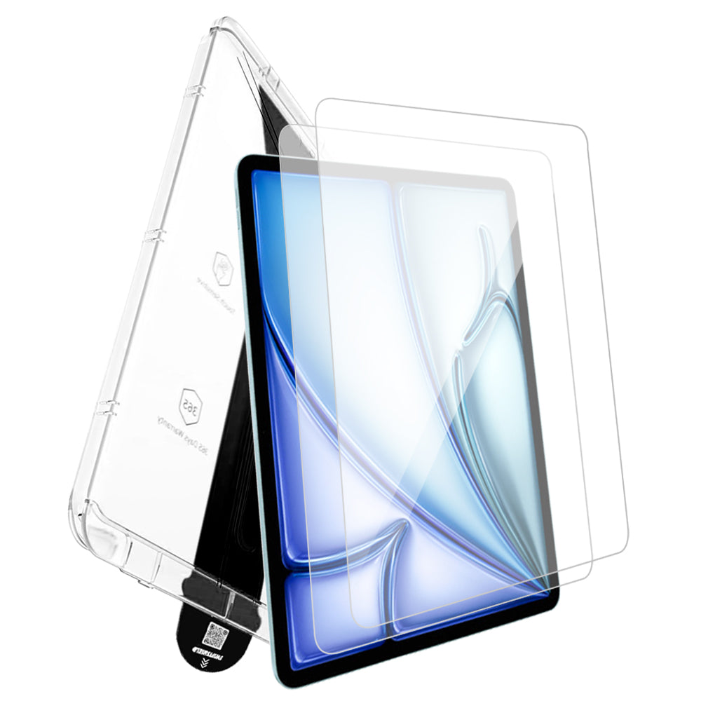 iPad Mini 7 (A17) Tempered Glass Screen Protector [2-Pack] with Easy Alignment Frame – Clear, Premium by SwiftShield