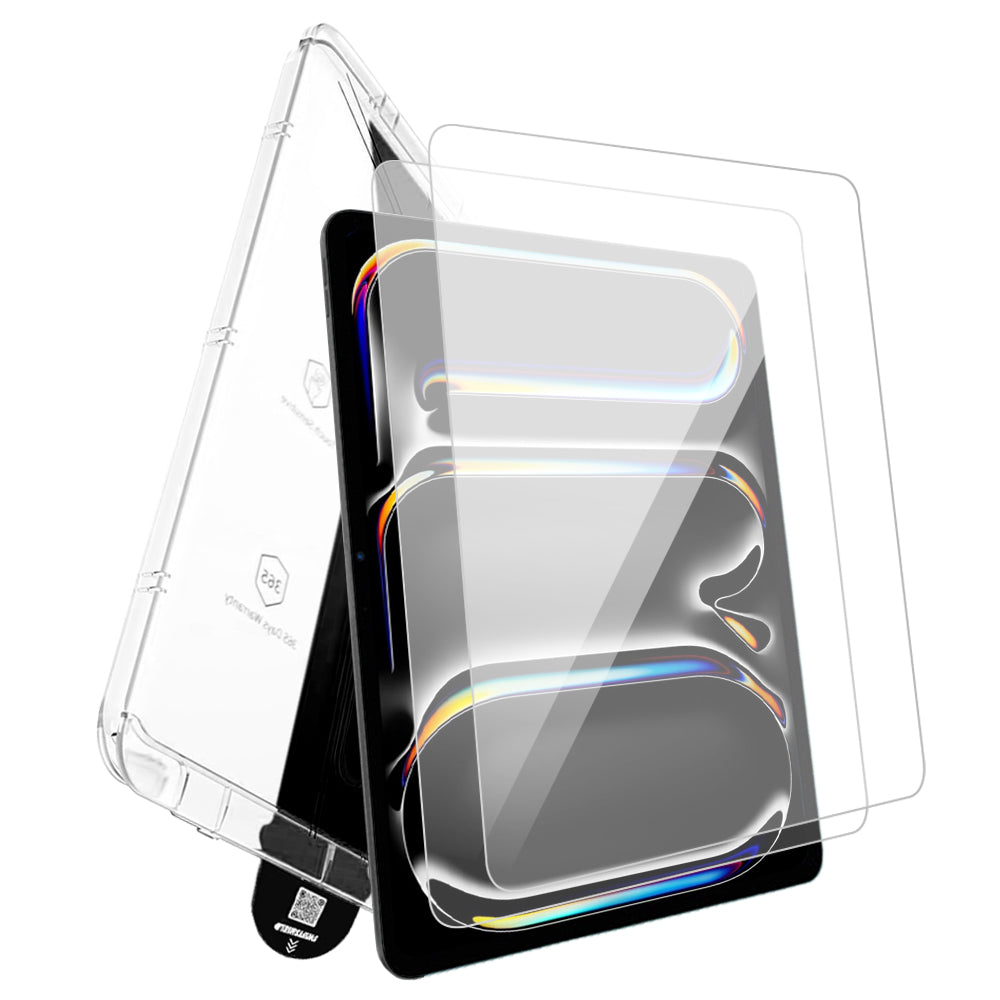 iPad Pro 13" M4 Tempered Glass Screen Protector [2-Pack] with Easy Alignment Frame – Clear, Premium by SwiftShield