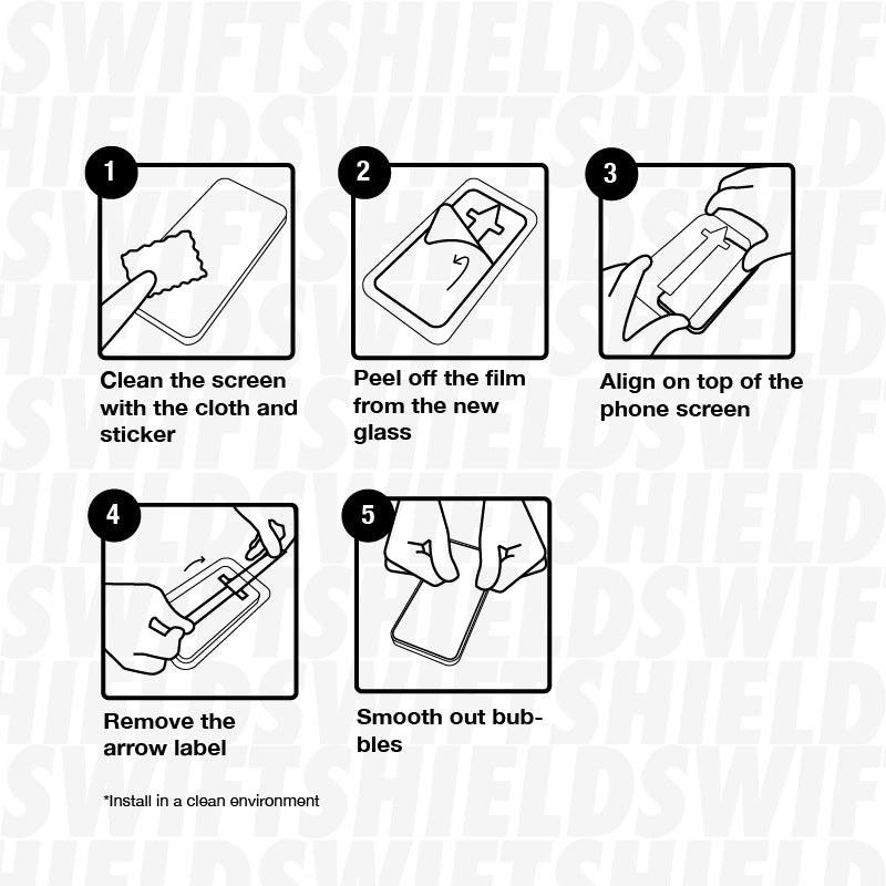 Samsung Galaxy A55 5G Tempered Glass Screen Protector [2-Pack] with Easy Alignment Frame – Clear, Premium by SwiftShield