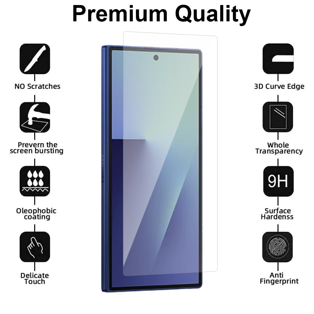 Front Cover Glass Screen Protector for Samsung Galaxy Z Fold 7 - Case Friendly