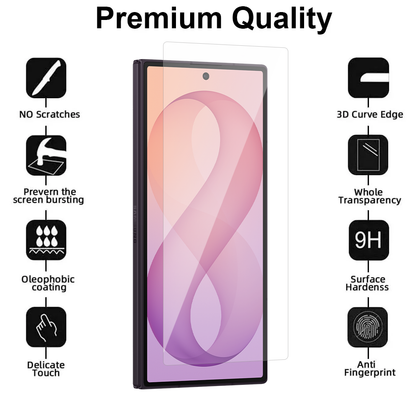 Front Cover Glass Screen Protector for Samsung Galaxy Z Fold 8 Ultra - Case Friendly