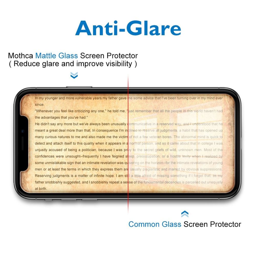 Matte Anti-Glare Glass Screen Protector for iPhone 12 / 12 Pro