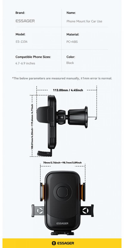 Car Air Vent Mobile Phone Holder - Essager
