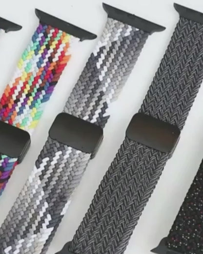 Nylon Stretch Braided Strap for Apple Watch 8