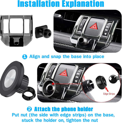 Magsafe Compatible Car Phone Holder for Toyota RAV4 Dashboard Mount by MOUNTY