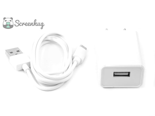 2A Wall Charger + TYPE-C cable - White combo